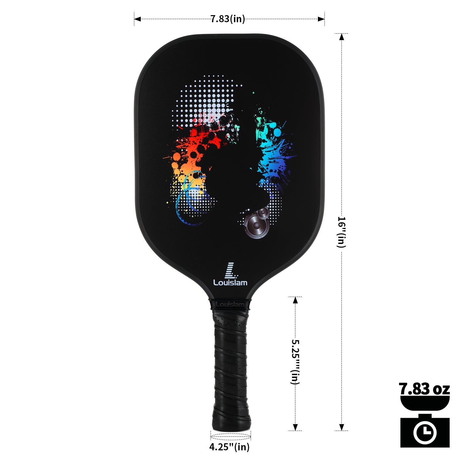 USAPA Approved Color Burst Pickleball Paddle